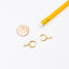 Dainty CZ Charm Hoop Earrings