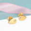 Gold Drop Stud Earrings
