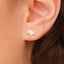 Gold Drop Stud Earrings
