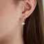 Gold Chain Threader Earring with Charm