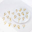 Dainty Gold Bar Hoop Earrings
