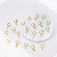 Minimalist Drop Charm Hoop Earrings