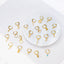 Dainty CZ Charm Hoop Earrings