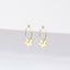 Tiny Wire Star Hoops Earrings