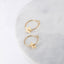 Tiny Wire Star Hoops Earrings
