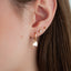 Dainty Heart Hoops Earrings