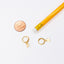 Dainty Heart Hoops Earrings