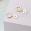 North Star Circle Hoop Earrings