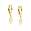 Rhombus Hoops Earrings