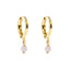 October Birthstone Hoop Earrings