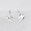 Tiny Textured Silver Disc Hoop Earrings