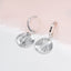 Tiny Textured Silver Disc Hoop Earrings