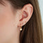 Small Disc Hoop Earrings