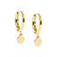 Small Disc Hoop Earrings