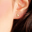 Gold Triangle Stud Earrings