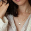 Gold Textured Disc Necklace