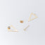 CZ Triangle Jacket Earrings