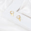Triangle Gold Hoop Earrings