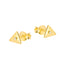 Gold Triangle Stud Earrings