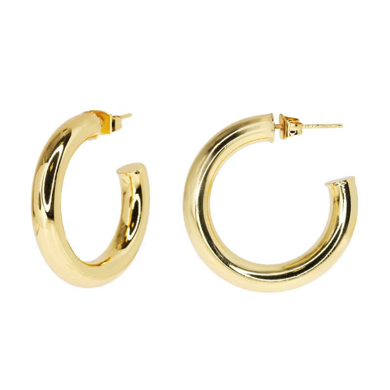 Chunky Gold Hoop Earrings