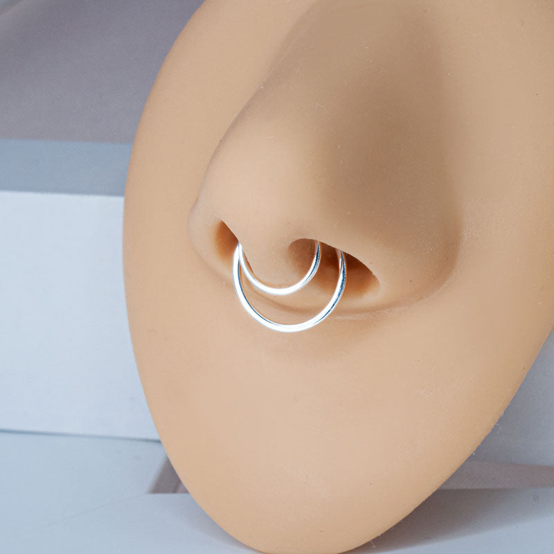 Kreis Fake Septum Ring Clip auf Nase Kunstkörperschmuck