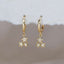 Celestial Charm Gold Hoop Earrings