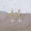 Cubic Zirconia Flower Earrings