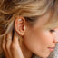 Gold Labret Stud Flat Back Piercing - Comfortable and Stylish Ear Jewelry