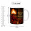 11 oz Midnight Love Rhythms ceramic mug size chart with measurements