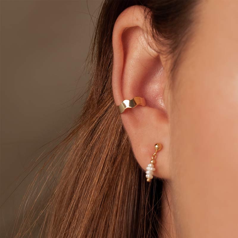 Pearl Bead Elegance: CZ Stud Earrings for Timeless Sparkle
