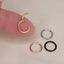 Hypoallergenic Gold Hoop Clicker Piercing