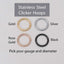 Hypoallergenic Gold Hoop Clicker Piercing