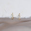 CZ Gold Huggie Hoop Earrings