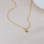 Dainty Crystal Necklace Green