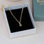 Dainty Crystal Necklace Green