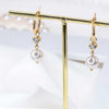 Timeless Beauty: Bridal Earrings with Sparkling Zirconia and Lustrous Pearls