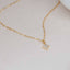 North Star Necklace Gold