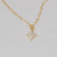 North Star Necklace Gold