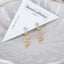 Gold Zirconia Snake Stud Earrings