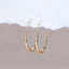 Gold Teardrop Hoop Earrings