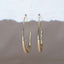 Gold Teardrop Hoop Earrings