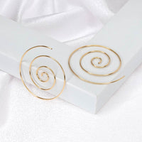 Eternal Beauty: Spiral of Life Earrings - Symbolic and Stylish