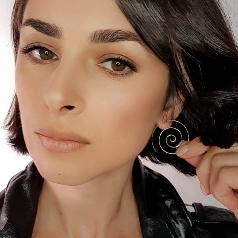 Eternal Beauty: Spiral of Life Earrings - Symbolic and Stylish