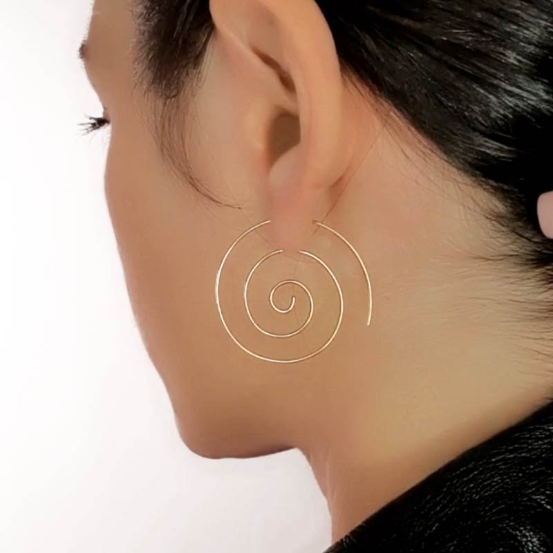 
Ewige Schönheit: Spirale des Lebens Ohrringe – symbolisch und stilvoll