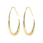 Gold Teardrop Hoop Earrings