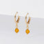 October Birthstone Hoop Earrings