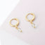 December Birthstone Hoop Earrings