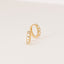 CZ Gold Huggie Hoop Earrings