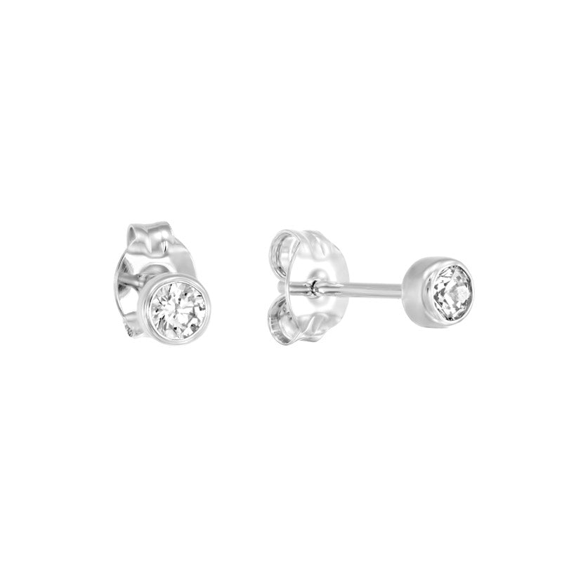 Tiny 2mm Ball Stud Silver Earrings - Studio Jewellery Australia