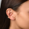 Double Ear Cuff With Cubic Zirconia